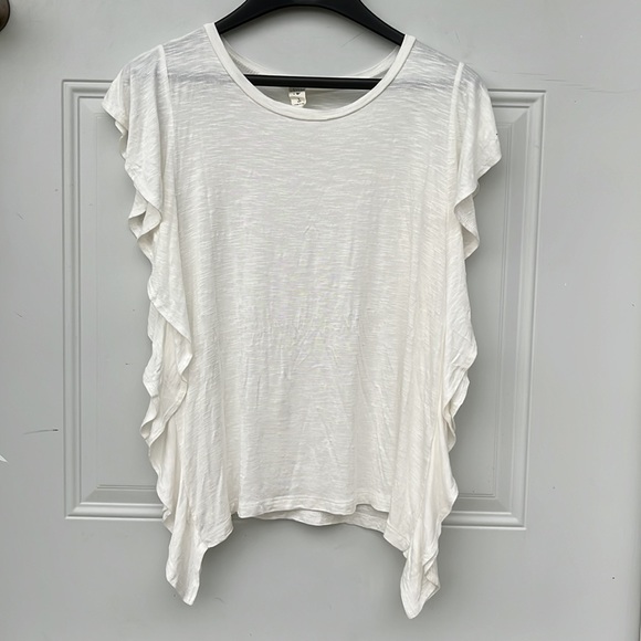 EUC Lazy Sundays off white unique top - Picture 8 of 9